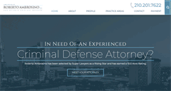 Desktop Screenshot of criminaldefensesa.com