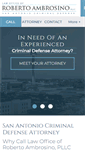 Mobile Screenshot of criminaldefensesa.com